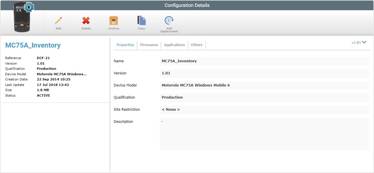 Account Configurations det0