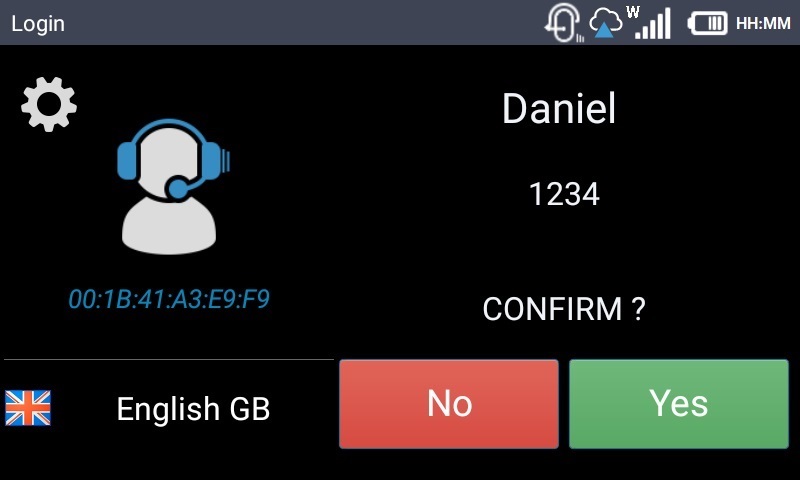 Voice Login App_Confirm Login
