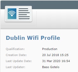 Site Profiles Details Left Panel