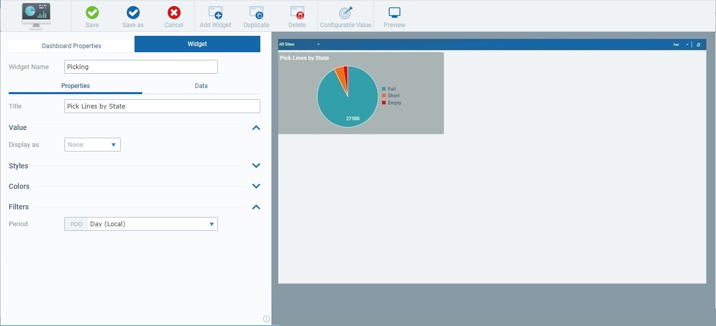 Widget Pie Chart_Details Page_Edit Mode