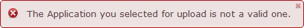 Error Message_Invalid Application File