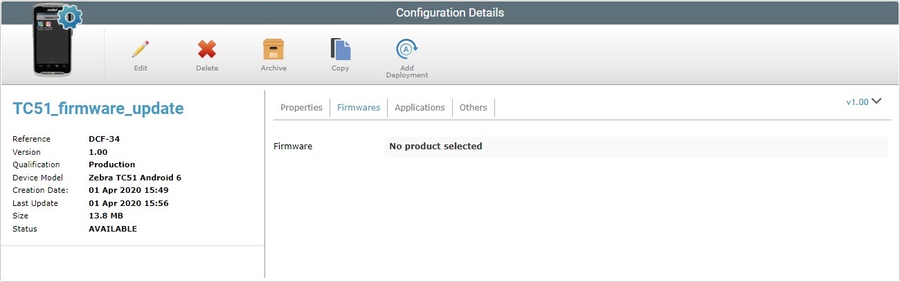 Site Configurations det1