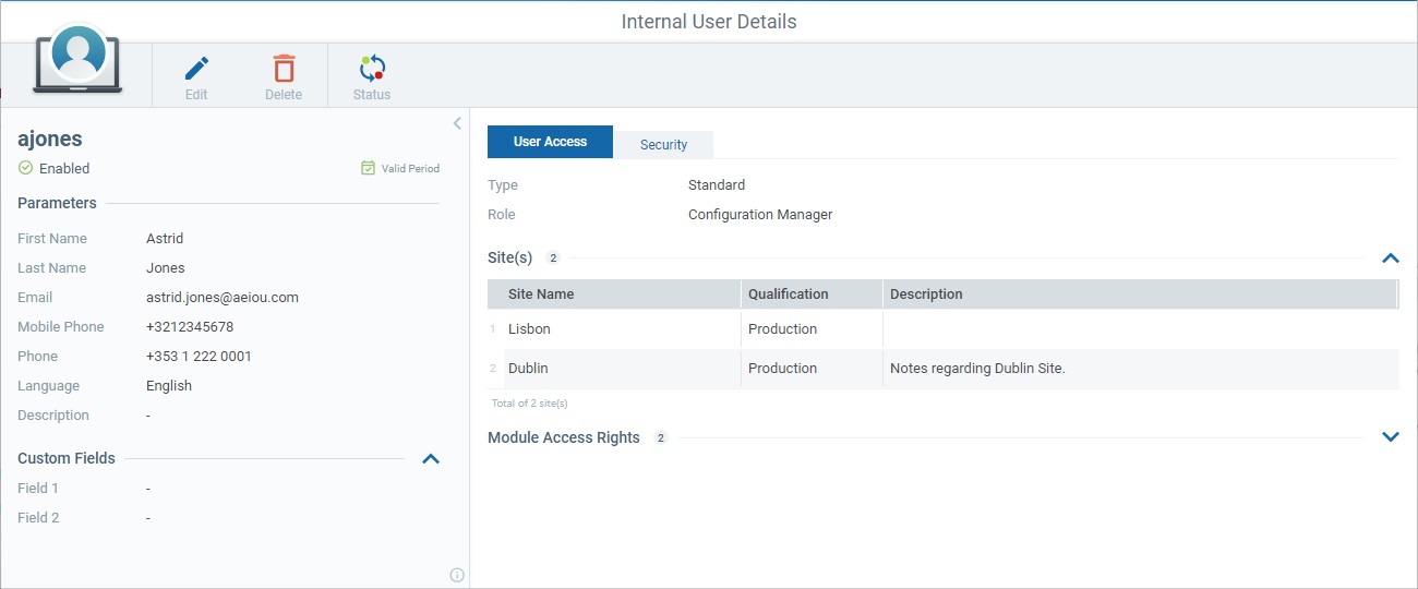 User Details Page_SD