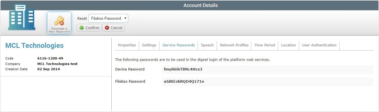 Account Details Serv Passw Tab Edit